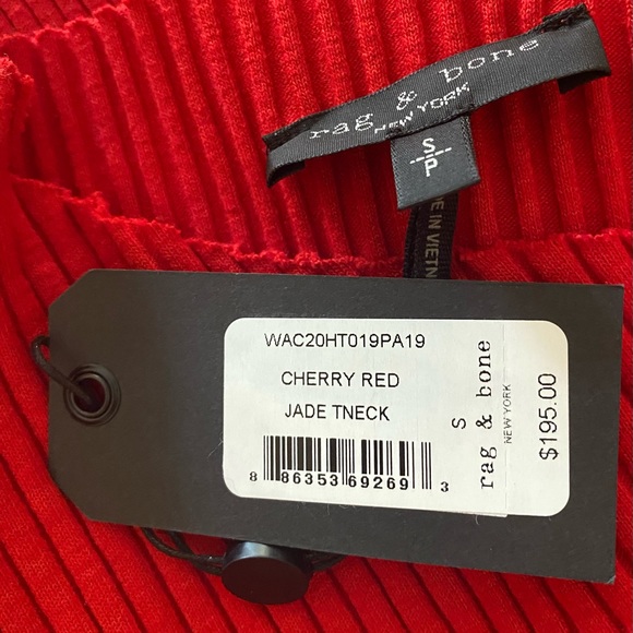 🆕 Rag & Bone Cherry Red Jade Sweater - Picture 2 of 5